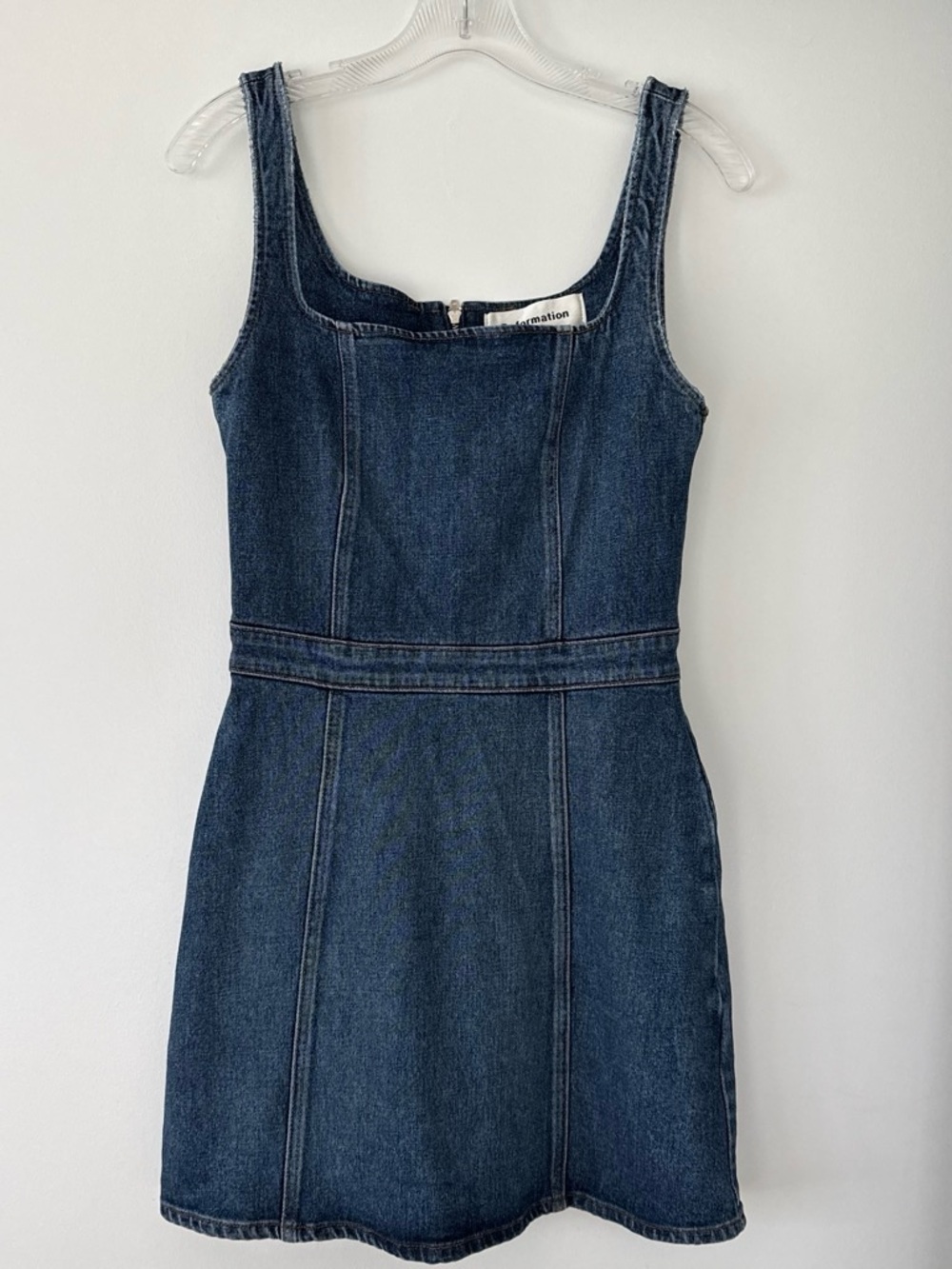 Reformation Parker denim mini dress